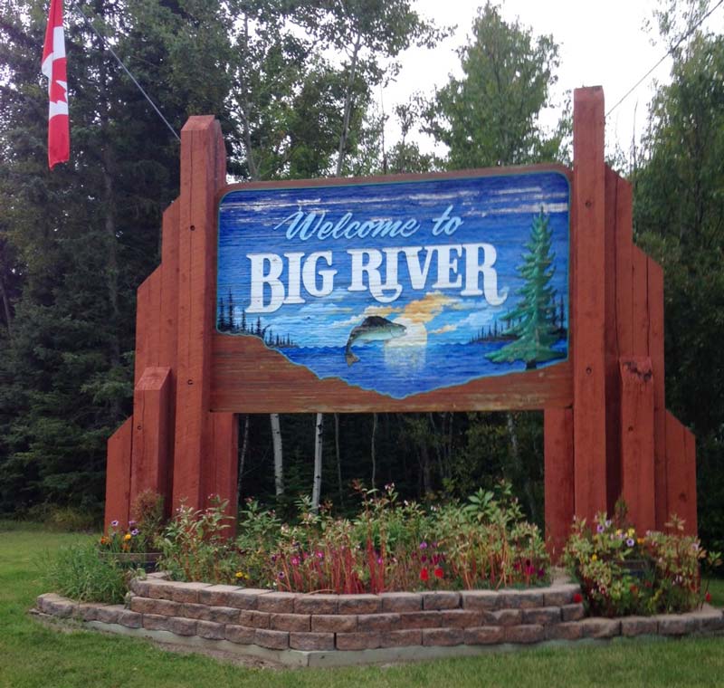 Big River sign